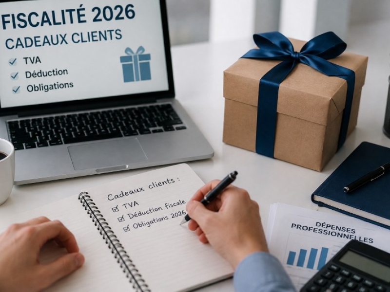 Fiscalité du cadeau client en entreprise : TVA, déduction et obligations 2026
